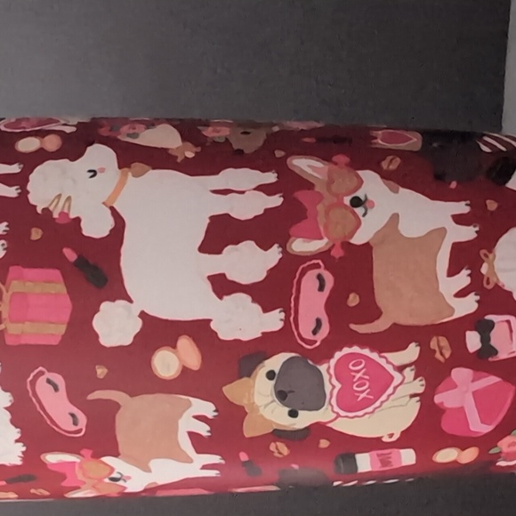 Clementine Paper Inc, Valentine's Day Tumbler With Various Dog Breeds ,Red/Pink - Picture 4 of 8